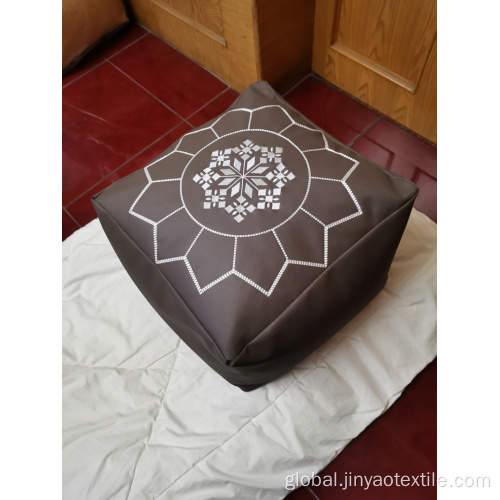 Breathable Leather Stool Best Quality Fabric Leatherette Cushion Factory